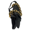 Load image into Gallery viewer, Bottega Veneta Black Grained Leather Shoulder Bag with Gold Chain