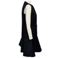 Load image into Gallery viewer, Akris Punto Black Bead Embellished Sleeveless Satin Cocktail Dress