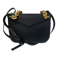 Load image into Gallery viewer, Bottega Veneta Black Grained Leather Shoulder Bag with Gold Chain