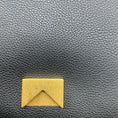Load image into Gallery viewer, Bottega Veneta Black Grained Leather Shoulder Bag with Gold Chain
