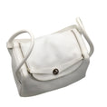 Load image into Gallery viewer, Hermes White 2007 Togo Leather Lindy Handbag