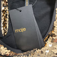 Load image into Gallery viewer, Maje Gold Ror Sequined Shift Dress