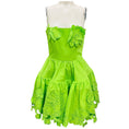 Load image into Gallery viewer, Leo Lin Lime Skye Applique Bustier Mini Dress