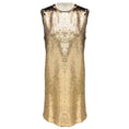 Load image into Gallery viewer, Maje Gold Ror Sequined Shift Dress