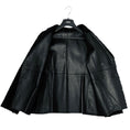Load image into Gallery viewer, Christian Dior Black Reversible Double Breasted Astracan Lamb Fur and Leather Jacket with CD Bee Embroidery