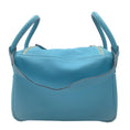 Load image into Gallery viewer, Hermes Turquoise 2007 Leather Lindy Handbag

