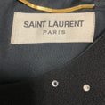 Load image into Gallery viewer, Saint Laurent Black Crystal Embellished Sleeveless Wool Midi Dress