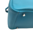 Load image into Gallery viewer, Hermes Turquoise 2007 Leather Lindy Handbag