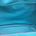 Load image into Gallery viewer, Hermes Turquoise 2007 Leather Lindy Handbag