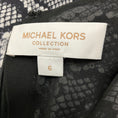 Load image into Gallery viewer, Michael Kors Collection Black / White Snake Organic Silk Crepe De Chine Shift Dress