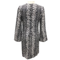 Load image into Gallery viewer, Michael Kors Collection Black / White Snake Organic Silk Crepe De Chine Shift Dress