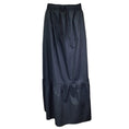 Load image into Gallery viewer, Atlantique Ascoli Black Drawstring Cotton Maxi Skirt