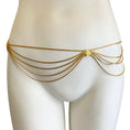 Load image into Gallery viewer, Christian Dior RARE Vintage Gold Metal Multi Strand Chain Belt
