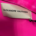 Load image into Gallery viewer, Alexandre Vauthier Neon Pink One Shoulder Velvet Mini Dress
