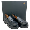 Load image into Gallery viewer, Laurence Dacade Black Leather Ivone Loafers