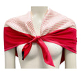 Load image into Gallery viewer, Burberry Red / Ivory Logo Print Square Silk Twill Scarf
