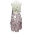Load image into Gallery viewer, Jason Wu Collection Lavender Fringed Shift Cocktail Dress