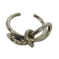 Load image into Gallery viewer, Balenciaga Silver Fall Winter 2013 Bow Tie Knot Cuff Bracelet