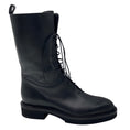 Load image into Gallery viewer, Khaite Black Conley Lace Up Leather Combat Boots