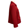 Load image into Gallery viewer, Chloe Past Red Wool Jacket with Gold Snap Buttons