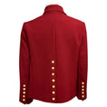 Load image into Gallery viewer, Chloe Past Red Wool Jacket with Gold Snap Buttons