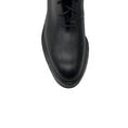 Load image into Gallery viewer, Khaite Black Conley Lace Up Leather Combat Boots