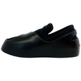 Load image into Gallery viewer, Ferragamo Black Neoprene / Rubber Lunar Slip On Loafers