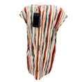 Load image into Gallery viewer, St. John White / Grey / Rust 2011 Printed Silk Blouse