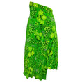 Load image into Gallery viewer, Balenciaga Green Floral Printed Pleated Asymmetric Midi Skirt