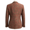 Load image into Gallery viewer, Imp of the Roses Light Brown / Pink Pandora Rose Print Genuine Nappa Leo Leather Jacket with Silk Lining