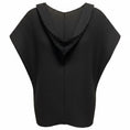 Load image into Gallery viewer, Issey Miyake Black Draped Detail Pleated Blouse