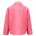 Load image into Gallery viewer, Kika Vargas Pink Button Front Silk Satin Jacket