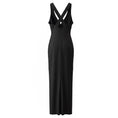 Load image into Gallery viewer, Khaite Black Sleeveless Cross Back Silk Midi Cocktail Dress