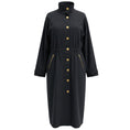 Load image into Gallery viewer, L'Agence Black Toshi Water Repellent Windbreaker Trench Coat