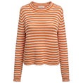 Load image into Gallery viewer, La Ligne Apricot Orange / Cream Fine Stripe Mini Marina Sweater