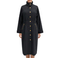 Load image into Gallery viewer, L'Agence Black Toshi Water Repellent Windbreaker Trench Coat