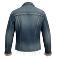 Load image into Gallery viewer, L'Agence Blue Authentique Slim Raw Hem Janelle Jean Jacket