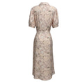 Load image into Gallery viewer, Lilysilk Light Pink Floral Printed Short Sleeved Silk Midi Shirtdress with Belt