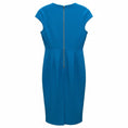 Load image into Gallery viewer, Roland Mouret Azure Blue Chiswell Cutout Stretch Crepe Midi Dress