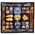 Load image into Gallery viewer, Hermes Black Multi Persona Square Silk Twill Scarf