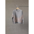Load image into Gallery viewer, Annis MICHELLE GRAY AND ROSE HAND EMBROIDERED SWEATSHIRT