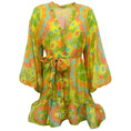 Load image into Gallery viewer, Alexis Green Multi Floral Analia Dress
