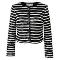 Load image into Gallery viewer, Veronica Beard Black / Off-White Mickey Sequin Jacket