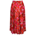 Load image into Gallery viewer, Akris Punto Pink / Red Printed Pleated Cotton Midi Skirt