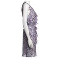 Load image into Gallery viewer, Armani Collezioni Light Purple Multi Printed Sleeveless Silk Midi Dress with Belt