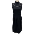 Load image into Gallery viewer, Prada Black High Neck Sleeveless Wool Midi Dress