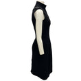 Load image into Gallery viewer, Prada Black High Neck Sleeveless Wool Midi Dress