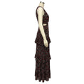 Load image into Gallery viewer, A.L.C. Black / Red Multi Floral Printed Maxi Dress with Cut Out Detail