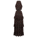 Load image into Gallery viewer, A.L.C. Black / Red Multi Floral Printed Maxi Dress with Cut Out Detail