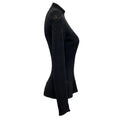 Load image into Gallery viewer, Alexander McQueen Black Silk and Nylon Stretch Long Sleeved Top